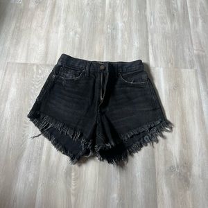 urban outfitters denim black shorts